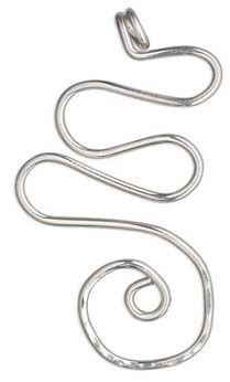 Wiggle and spiral shaped wire